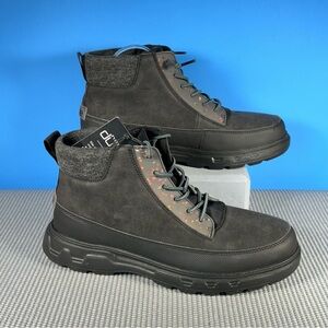 Hey Dude Gray and Black Men's Boots
